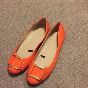 Orange flats
